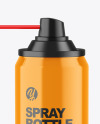 Glossy Spray Bottle Mockup