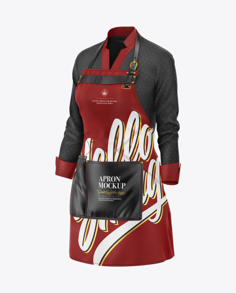 Apron With Shirt Mockup