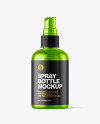 Metallic Spray Bottle Mockup