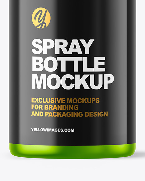 Metallic Spray Bottle Mockup