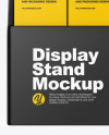 Plastic Display Stand w/ Boxes Mockup