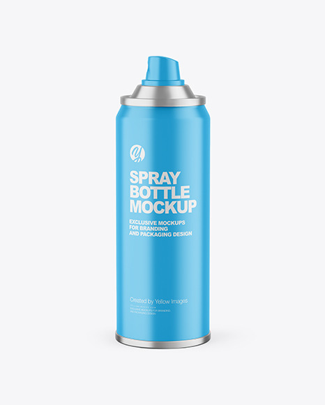 Matte Spray Bottle Mockup