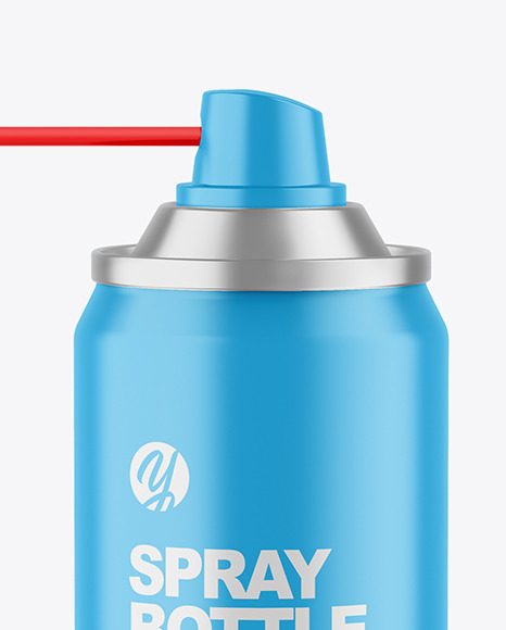 Matte Spray Bottle Mockup