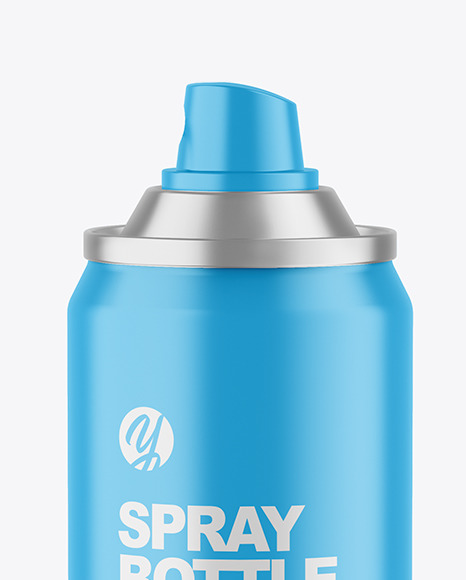 Matte Spray Bottle Mockup