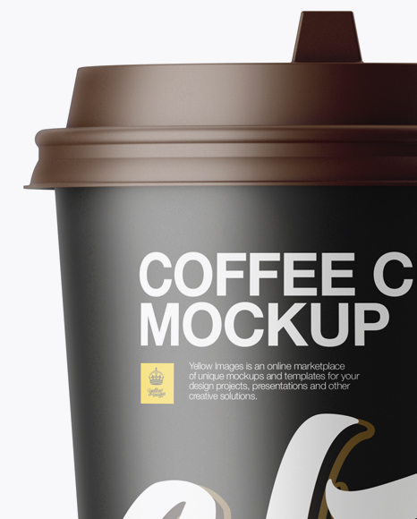 Matte Coffee Cup Mockup