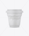 Matte Coffee Cup Mockup - Front View