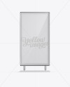 Metallic Citylight Poster Mockup - Front View