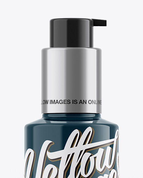 Glossy Cosmetic Bottle Mockup