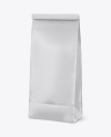 Matte Paper Snack Bag Mockup - Half Side View