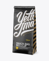 Matte Paper Snack Bag Mockup - Half Side View