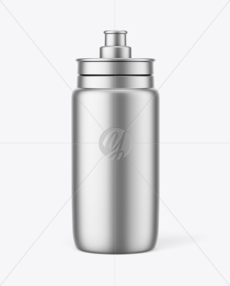 Matte Metallic Sport Bottle Mockup