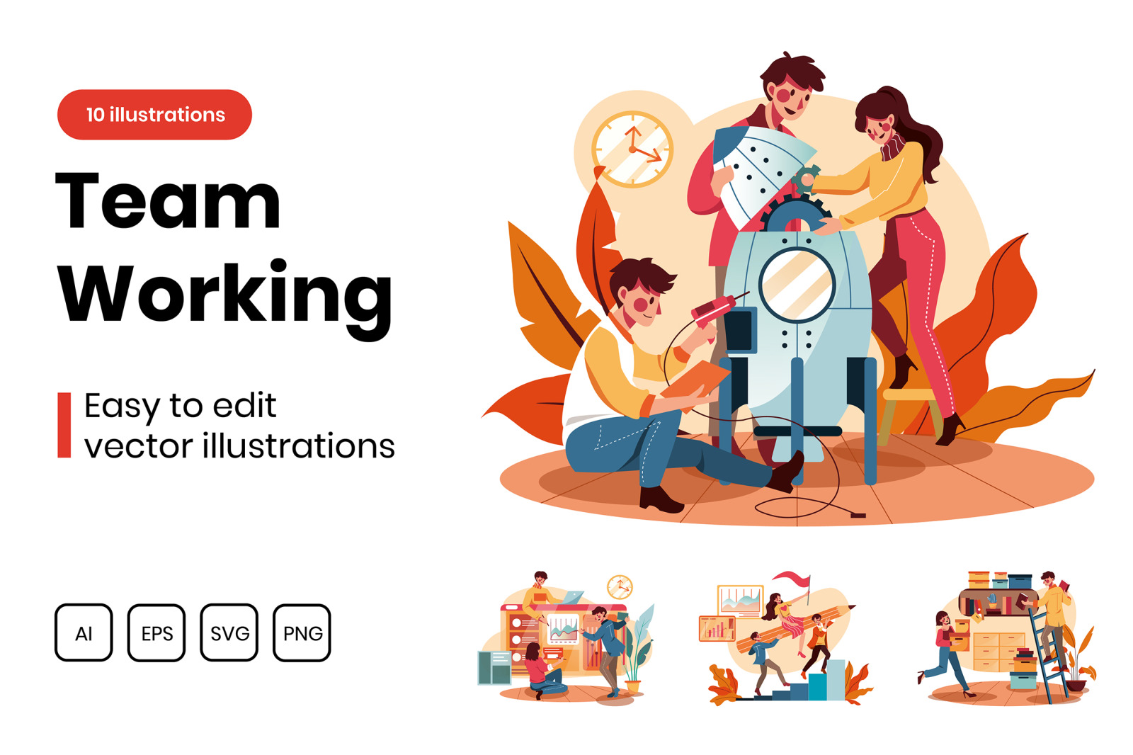 M277_Teamwork Illustrations M277_Teamwork Illustrations