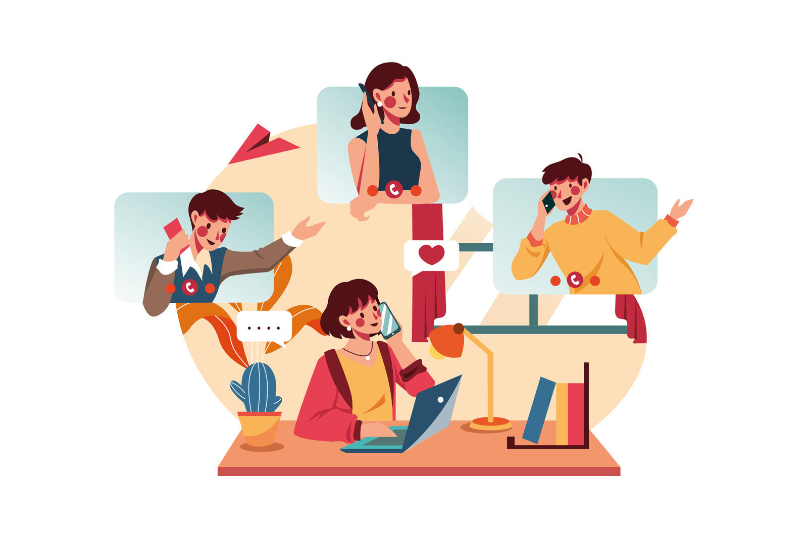 M277_Teamwork Illustrations M277_Teamwork Illustrations