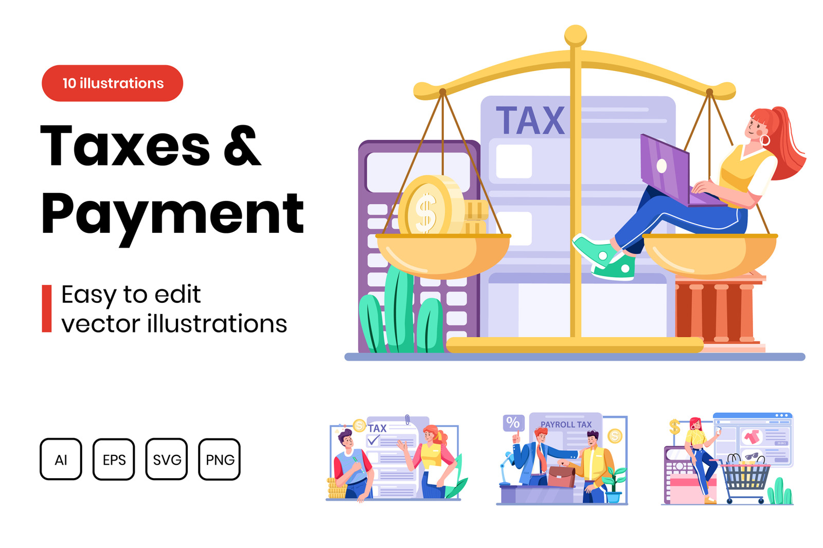 M297_ Taxes And Payment Illustrations