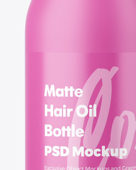 Hair Oil Bottle Mockup