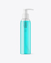 Color Liquid Cosmetic Bottle with Pump Mockup
