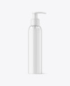 Clear Liquid Soap Bottle with Pump Mockup