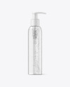 Clear Cosmetic Bottle with Pump Mockup