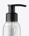 Clear Cosmetic Bottle with Pump Mockup