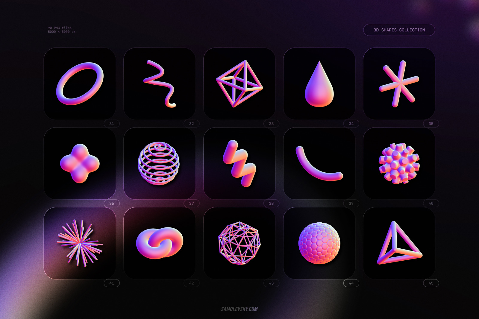 3D Shapes collection