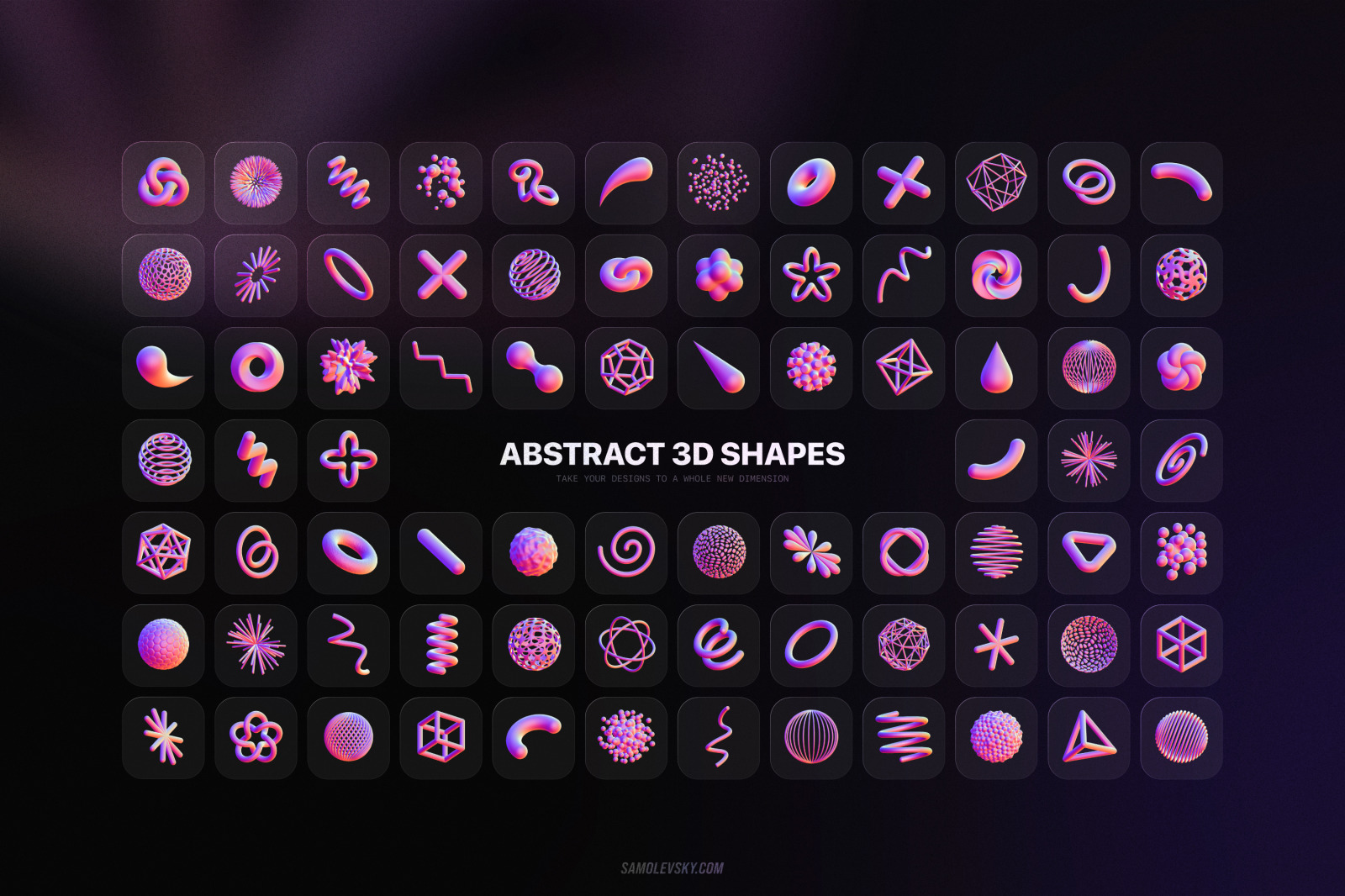 3D Shapes collection