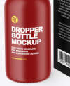 Matte Dropper Bottle w/ Paper Box Mockup