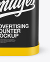 Glossy Advertising Counter Mockup