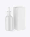 Ceramic Dropper Bottle w/ Paper Box Mockup Ceramic Dropper Bottle w/ Paper Box Mockup