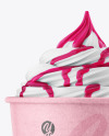 Ice Cream Kraft Cup w/ Topping Mockup