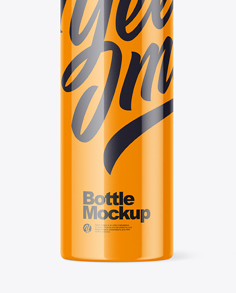 Glossy Bottle Mockup