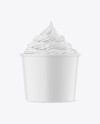 Ice Cream Matte Cup Topping Mockup