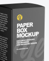 Green Glass Dropper Bottle w/ Paper Box Mockup