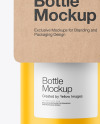 Matte Bottle w/ Kraft Label Mockup