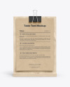 Plywood Table Tent w/Binder Mockup