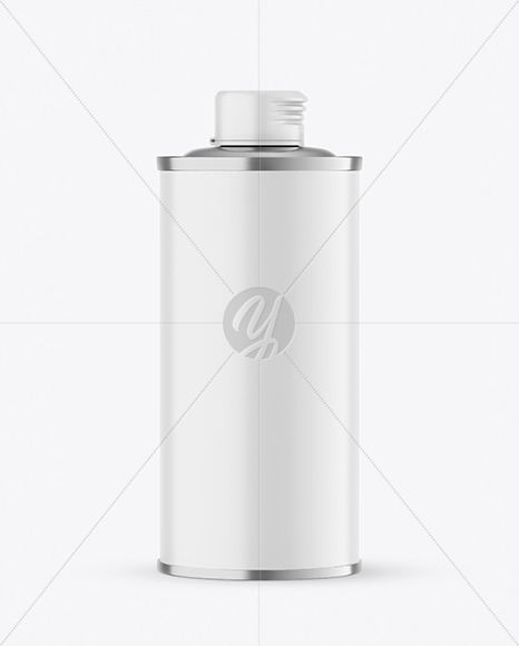 Olive Oil Tin Can w/ Matte Finish Mockup