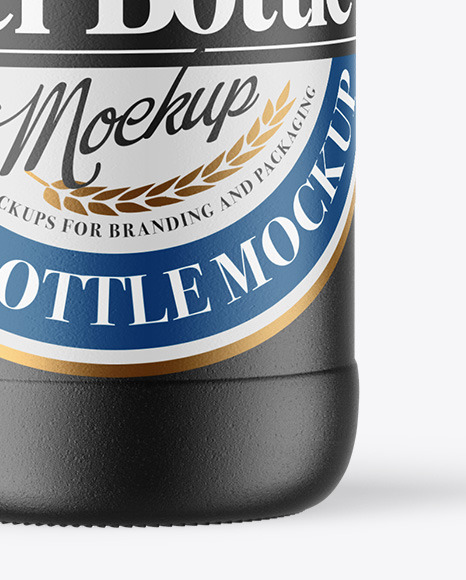 Ceramic Beer Bottle Mockup