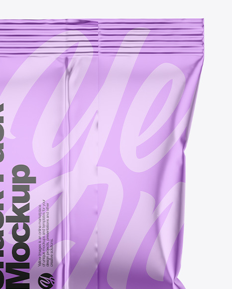 Metallic Snack Pack Mockup