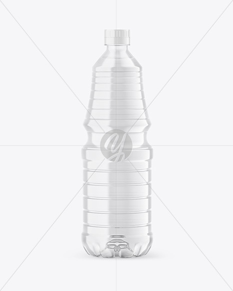 Clear Plastic Vinegar Bottle Mockup