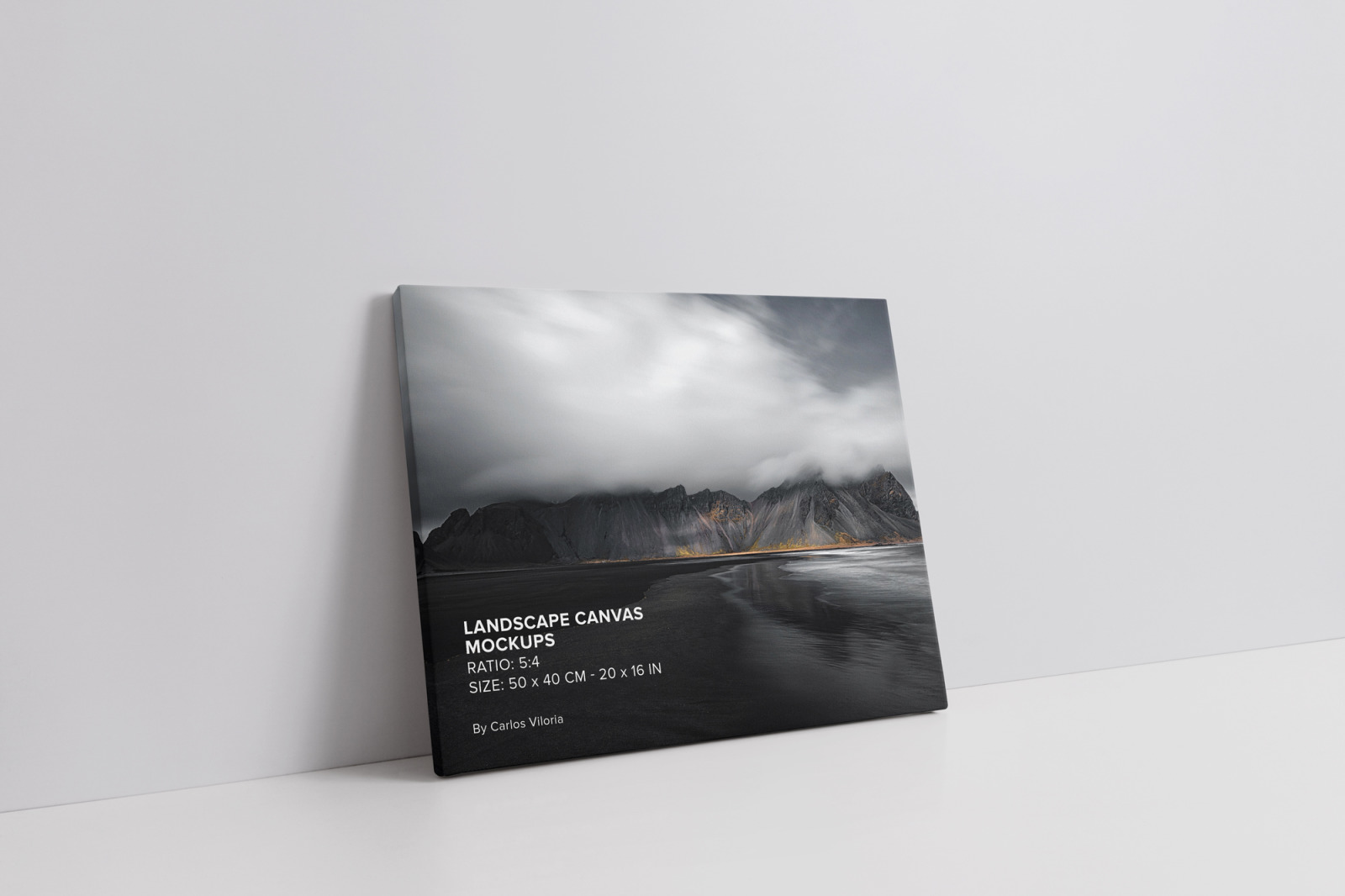 Landscape Canvas Ratio 5x4 Mockups Set