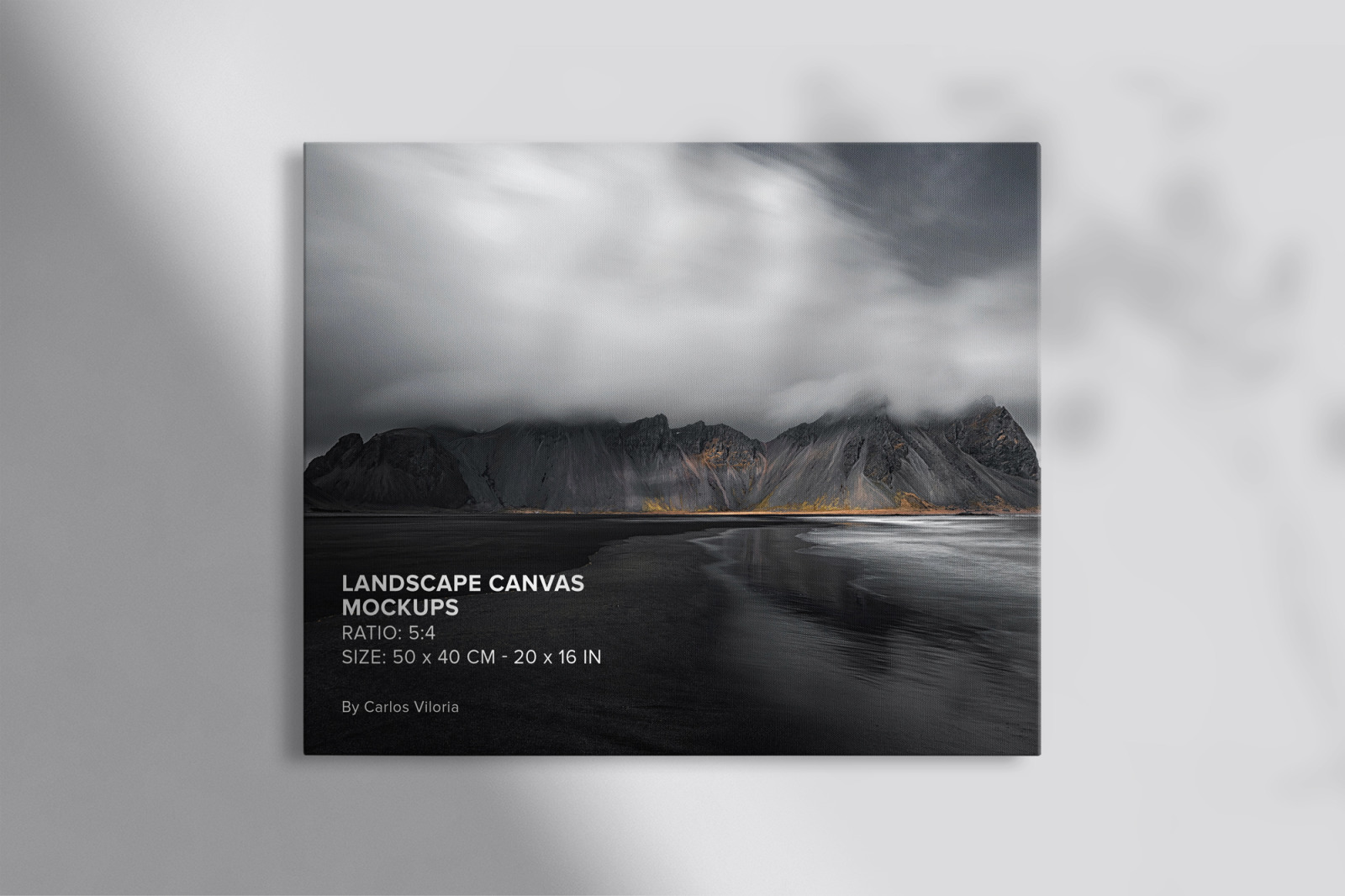 Landscape Canvas Ratio 5x4 Mockups Set