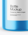 Metallic Bottle w/ Kraft Label Mockup