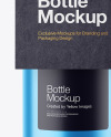 Metallic Bottle w/ Kraft Label Mockup