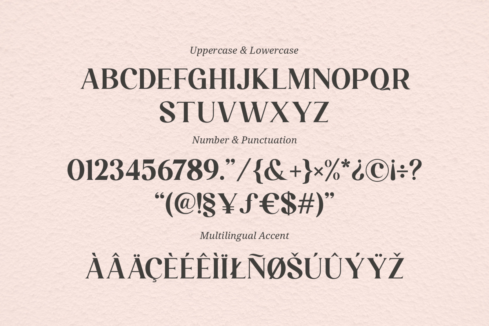 Larissa Ligature Typeface Larissa Ligature Typeface