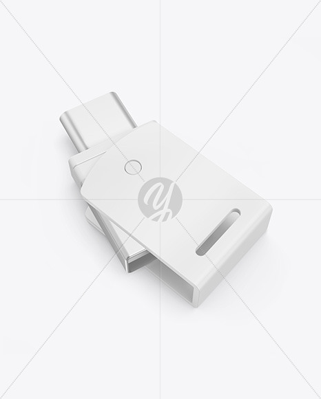 USB Type C Flash Drive Mockup