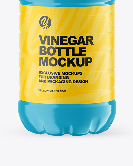 Glossy Vinegar Bottle Mockup