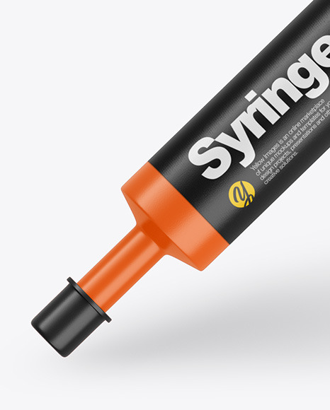 Matte Syringe Mockup