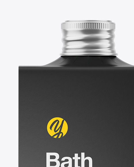 Glossy Bottle w/ Paper Label Mockup