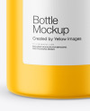 Matte Bottle w/ Paper Label Mockup