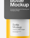 Matte Bottle w/ Paper Label Mockup