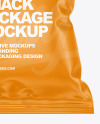 Glossy Snack Package Mockup